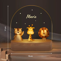 Personalisiertes Nachtlicht "Lieblingstier"