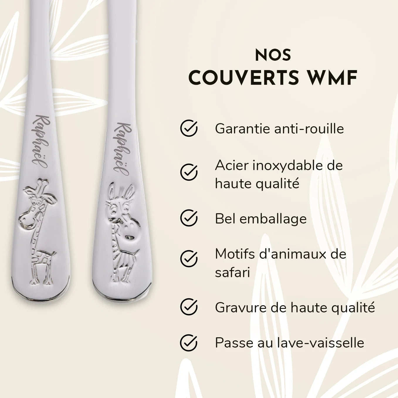 Couverts pour enfants personnalisés WMF « Safari »