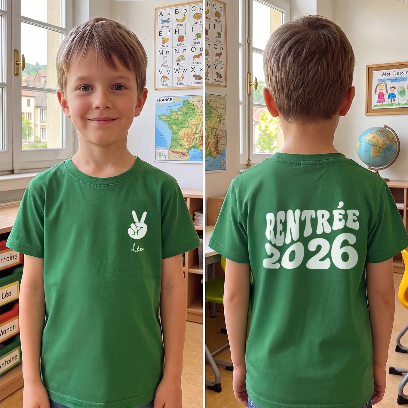 T-shirt personnalisé “Rentrée Scolaire 2026”