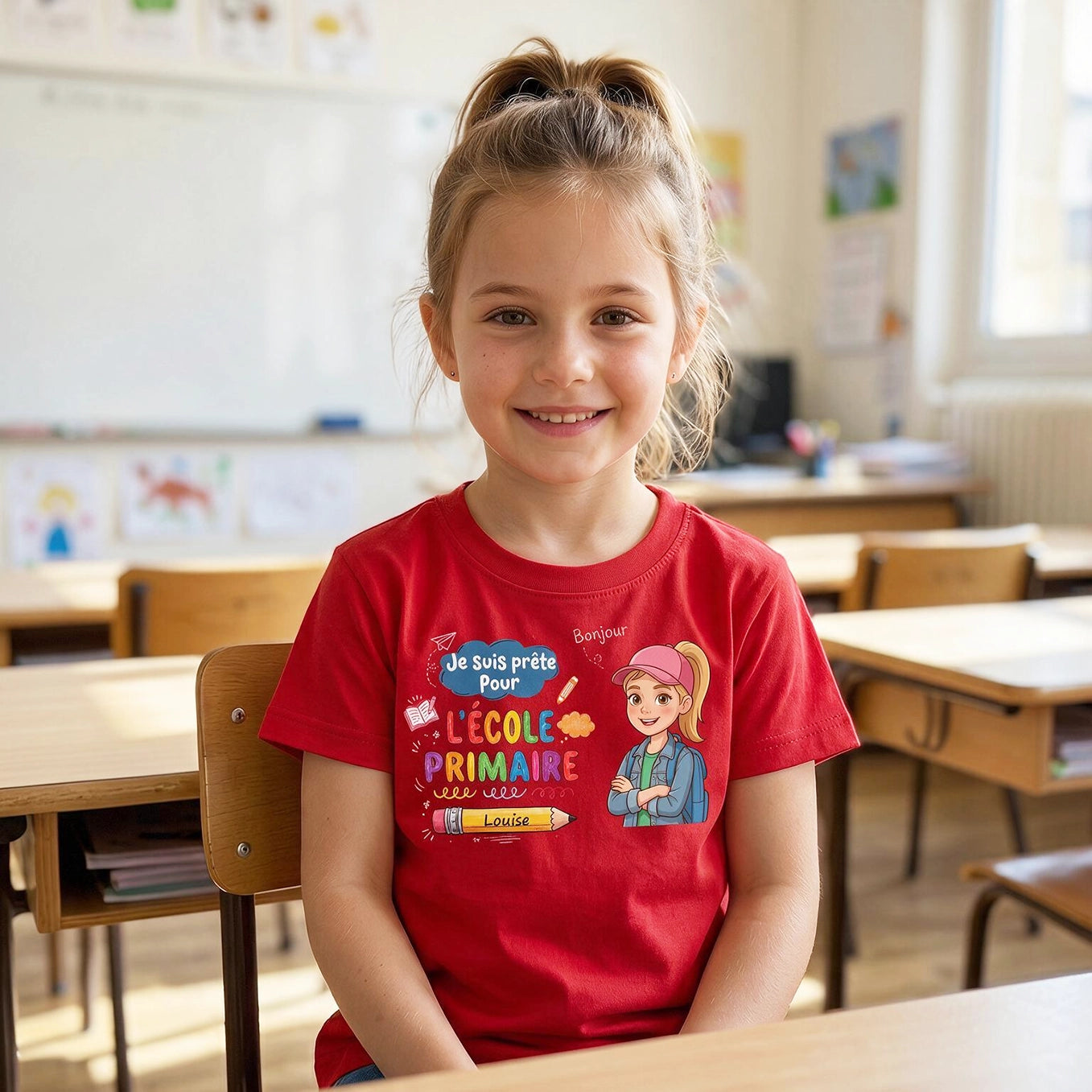 T-shirt Enfant Personnalisé "Je suis prêt"