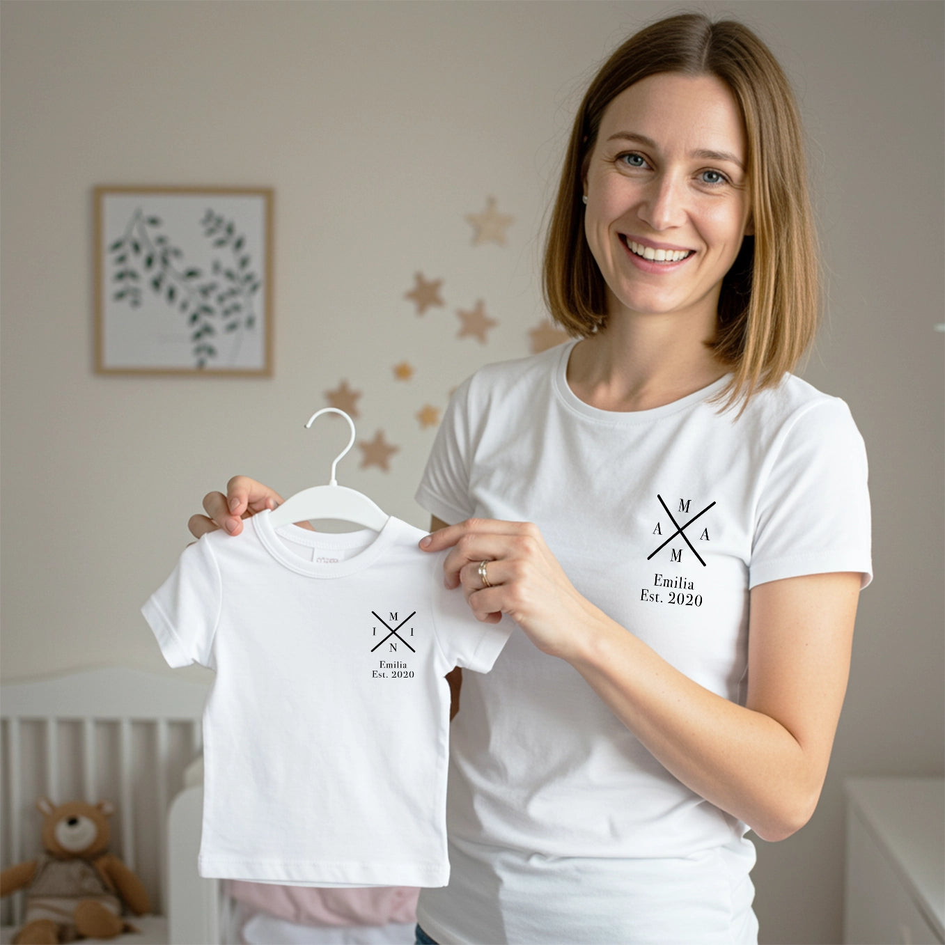 Personalisierter Partnerlook für Mama und Kind “MAMA - MINI”